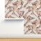 Bird Pink White Baby Nursery Fly Flight Heron Swamp Custom Removable Wallpaper by Spoonflower Peel & Stick Wallpaper 2FT Wide